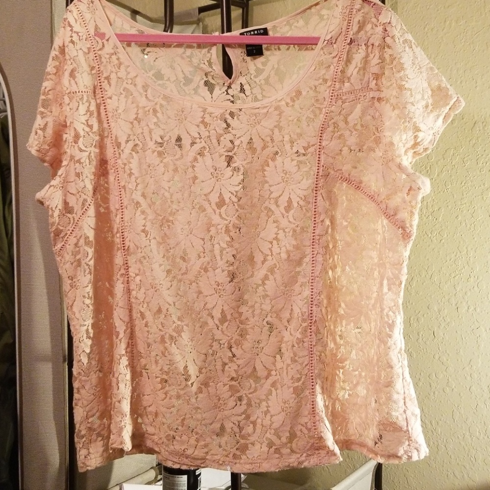 Floral lace top from Torrid